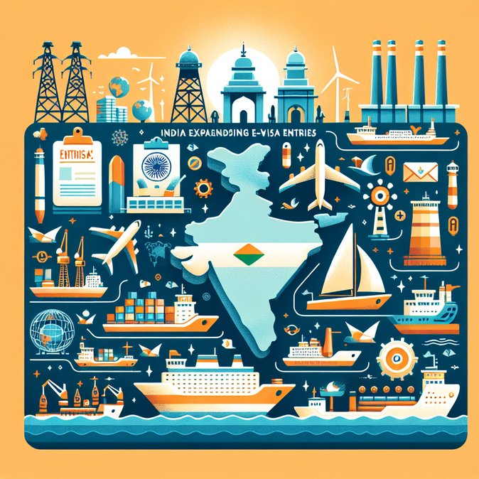 India Adds 14 Seaports to E-Visa Entry List, Opening New Maritime Gateways