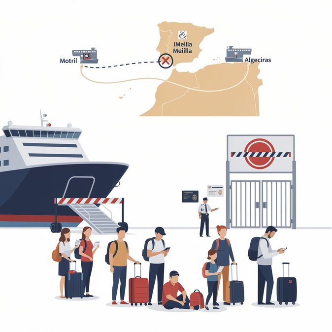 Access restricted on Motril–Melilla ferry amid border tensions
