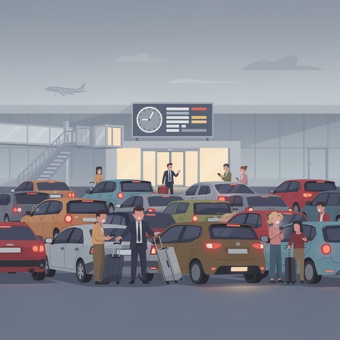 Chaos à la dépose des passagers à l’aéroport de Charleroi provoque des retards d’une heure