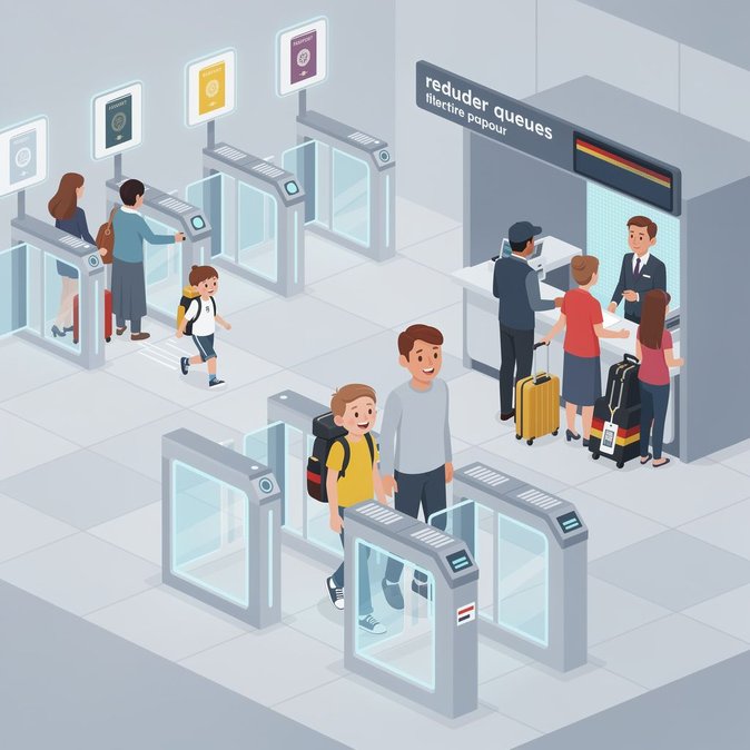 UK drops eGate age to 8, easing family travel from Germany this summer