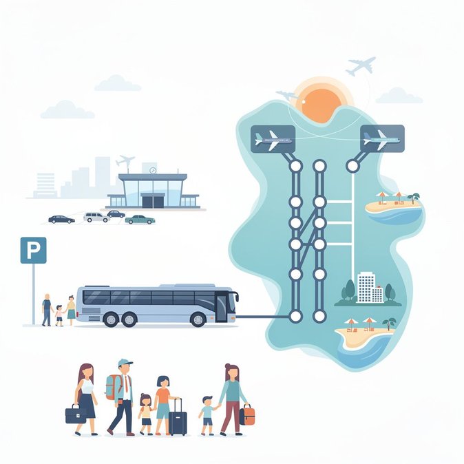 Kapnos Airport Shuttle Boosts Paphos Services, Offers Free Parking & Child Tickets