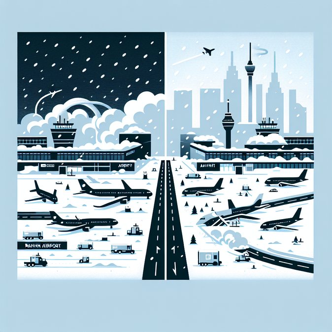 Snow forces late-night operations at Frankfurt Airport, but Hahn runs smoothly