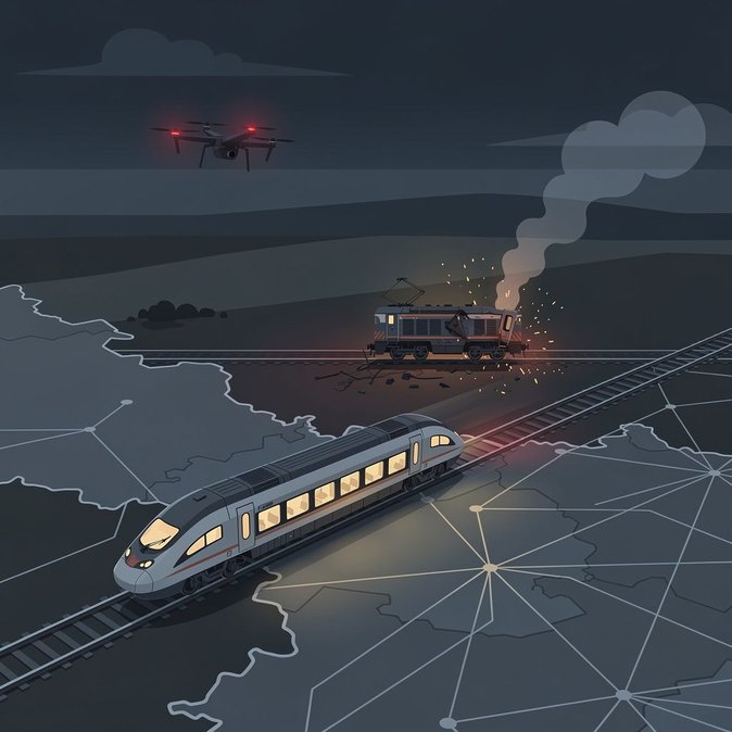 Incident diplomatique évité de justesse : un drone percute un train Kyiv–Varsovie quelques minutes après le passage de personnalités VIP en Pologne