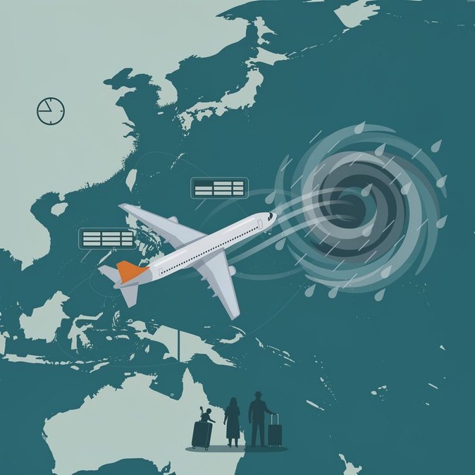 Jetstar issues typhoon alert for Asia routes, warns Australian travellers to check itineraries