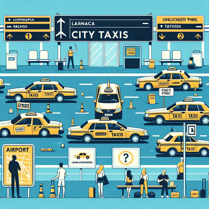 Cyprus taxi drivers threaten indefinite strike at Larnaca and Paphos airports