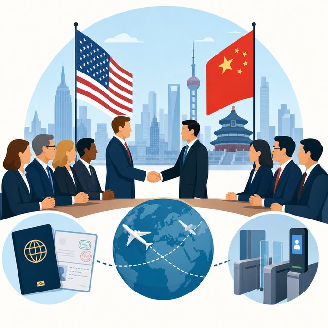 Xi–Trump summit spotlights business mobility as 200-strong U.S. delegation lands in Beijing