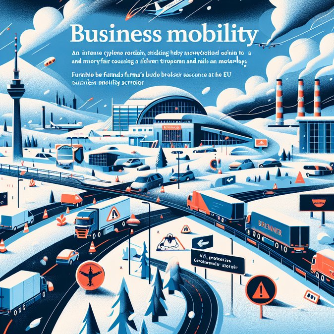 Polar Cyclone Brings Low-Level Snow to Italy, Disrupting Air and Road Travel