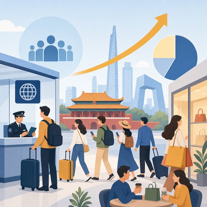 Beijing’s 30-day visa-free push drives 35 % surge in inbound arrivals