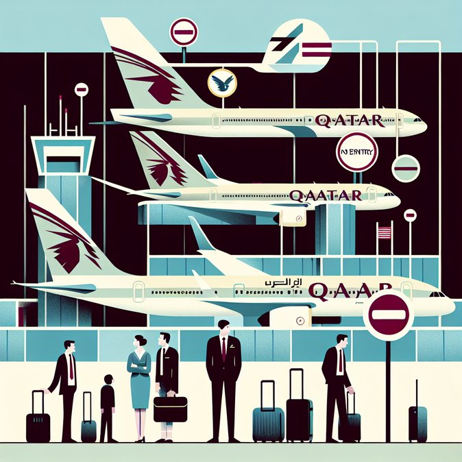 Middle-East airspace crisis hits Brazil: Qatar, American and United cancel São Paulo services