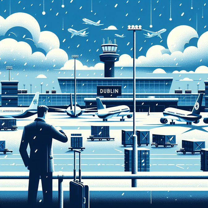 Dublin Airport Warns of Weekend Disruptions as U.S. Snowstorm Grounds Trans-Atlantic Flights