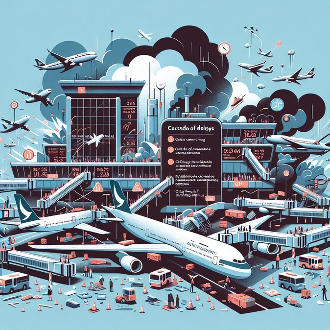 System-wide flight delays ripple across Asia, hitting 175 departures at Hong Kong airport