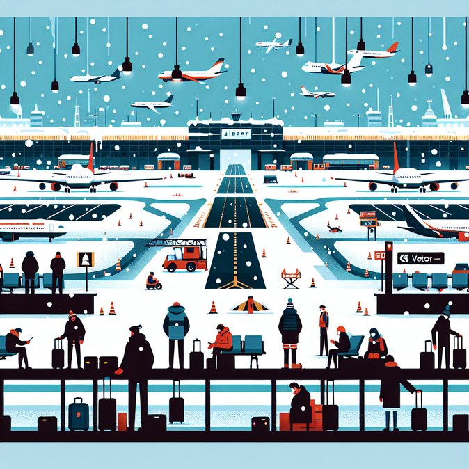 Tormentas invernales paralizan vuelos: París-CDG y Orly, entre los aeropuertos europeos más afectados