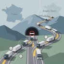 Fermeture du tunnel de Somport perturbe le transport routier de marchandises entre l’Espagne et la France jusqu’au 19 septembre