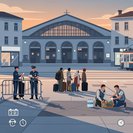 Trieste police restrict volunteer access in Piazza Libertà amid migrant-flow surge