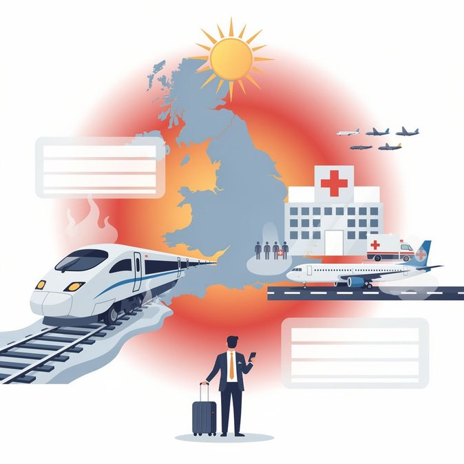 UKHSA issues rare red heat-health alert; transport and business travel set for disruption