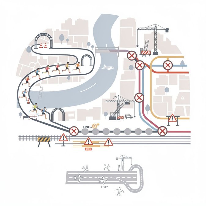 Paris race day and maintenance works trigger multi-line Metro & RER closures this Sunday