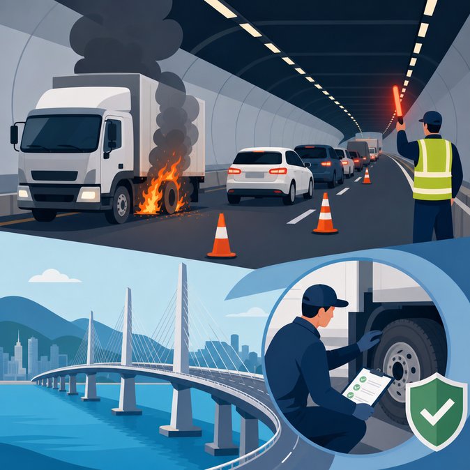 Vehicle Fire Temporarily Shuts Hong Kong–Zhuhai–Macau Bridge Tunnel, Causing Major Cross-Border Delays