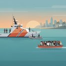 海岸警卫队在佛罗里达海域拦截载有25名中国移民的船只