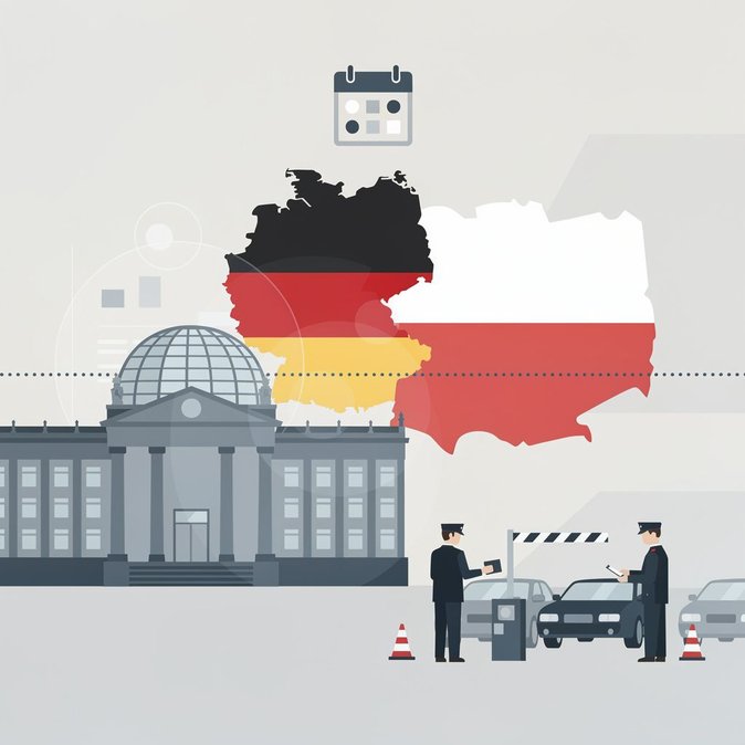 Une question au Bundestag évalue le coût des contrôles aux frontières réintroduits entre l’Allemagne et la Pologne