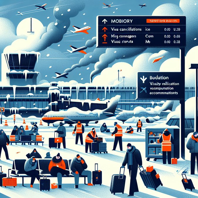 Winter Storm Causes 17 Cancellations and 208 Delays at Zurich Airport
