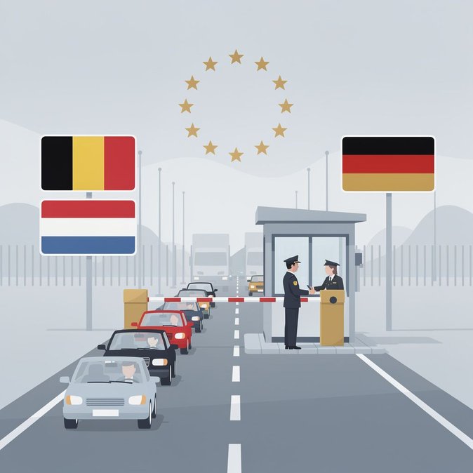 Renania del Norte-Westfalia se niega a levantar los controles fronterizos con Bélgica y Países Bajos