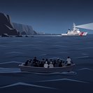 La Garde côtière intercepte un bateau de migrants au large des falaises de Sunset à San Diego
