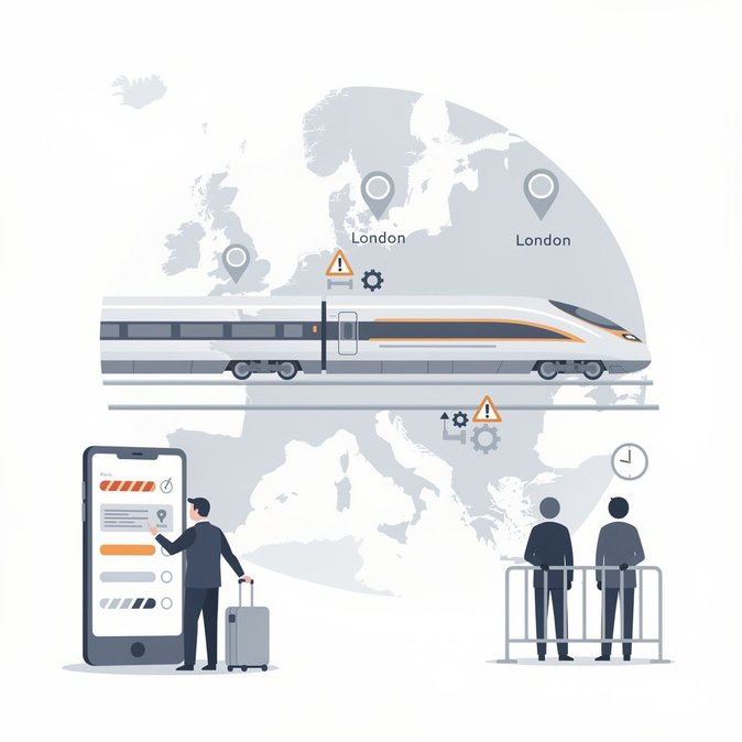 Eurostar Flags Week-Long Engineering Delays on French Network; Advises Extra Buffer Time