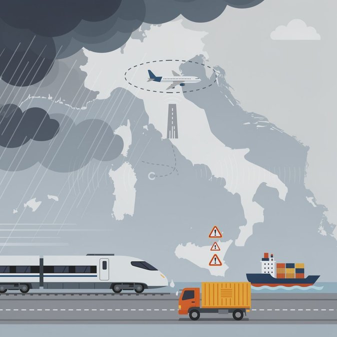 Severe Storms Trigger Nationwide Weather Alerts and Travel Disruption Across Italy