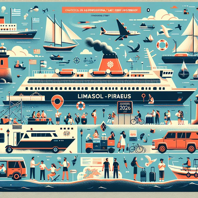 Summer ferry bookings open for Limassol–Piraeus route