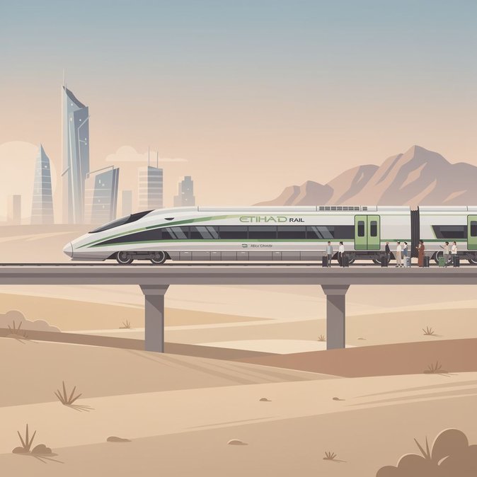 Etihad Rail vende 10,000 boletos en su primer día mientras los primeros trenes de pasajeros de los EAU comienzan a operar