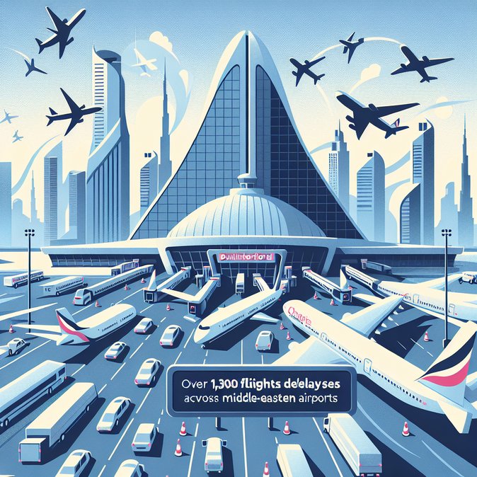 Dubai Tops List as 1,310 Flight Delays Hit Middle-East Hubs in a Single Day