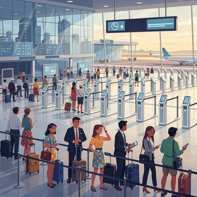 Les embouteillages au système d'entrée/sortie numérique inquiètent alors que l'aéroport de Bruxelles se prépare à la haute saison