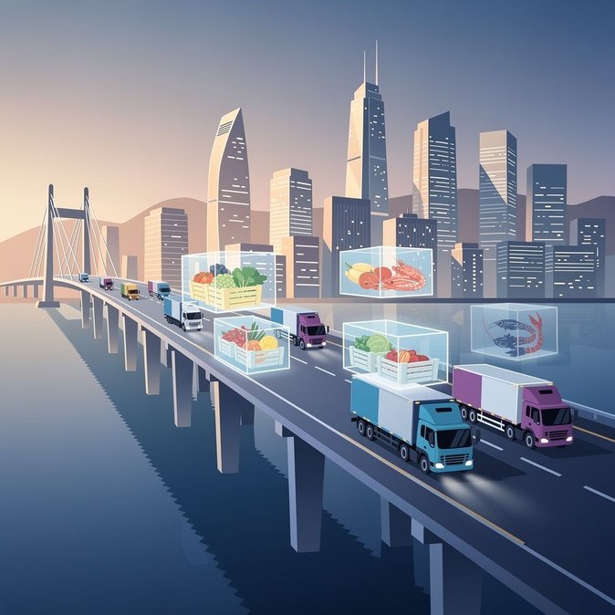 Le pont Hong Kong-Zhuhai-Macao assurera un passage 24h/24 pour les produits frais à partir du 1er octobre