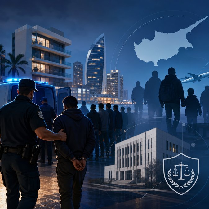Cyprus Police Detain 29 Irregular Migrants in Overnight Island-Wide Sweep