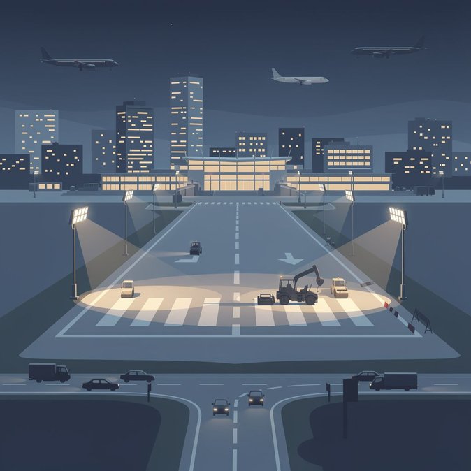 Les travaux nocturnes sur la piste de l’aéroport de Varsovie-Modlin pourraient perturber les vols en fin de soirée.