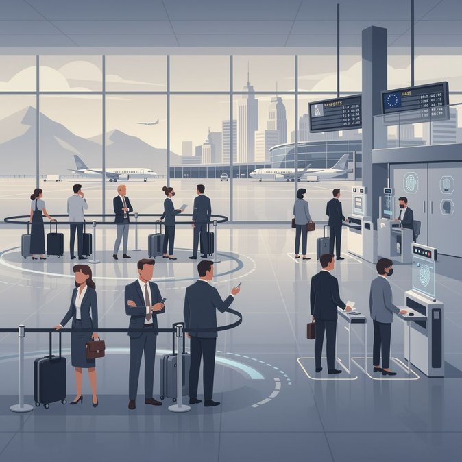 Aeropuertos suizos advierten a los pasajeros llegar con más antelación ante el aumento de las filas en verano por el EES