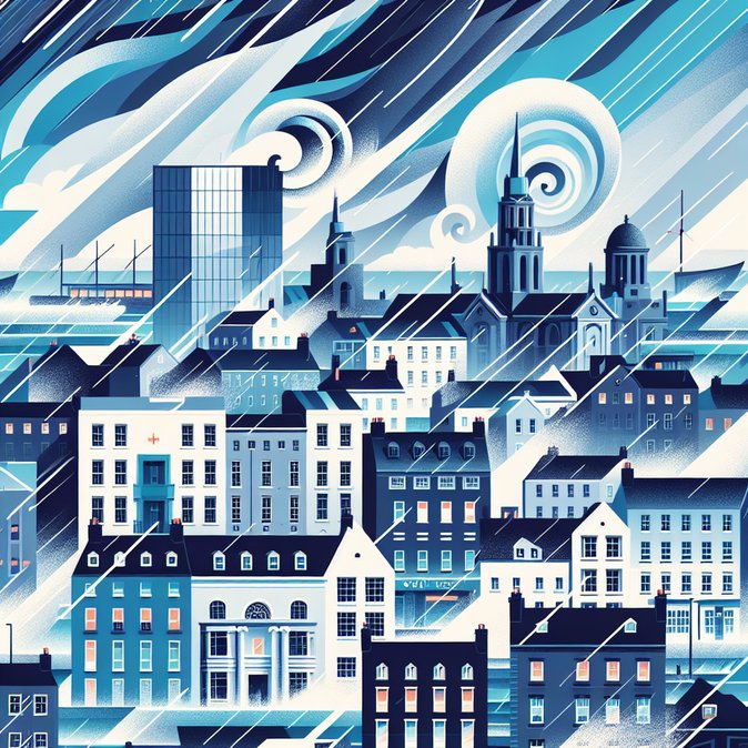 Met Éireann issues nationwide rain and gale warnings, travellers warned of airport and road delays