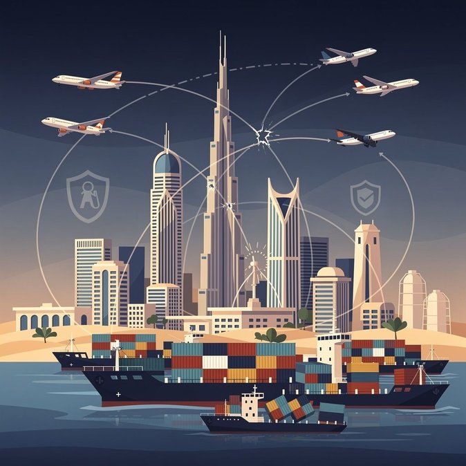 التوتر بين الولايات المتحدة وإيران يرفع حالة التأهب في الإمارات مع تصاعد مخاطر الشحن والسفر الجوي