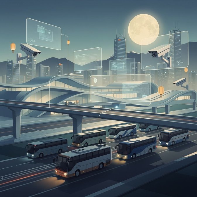 Affluence de la mi-automne : diffusion en direct des caméras de surveillance et bus supplémentaires pour fluidifier la circulation transfrontalière