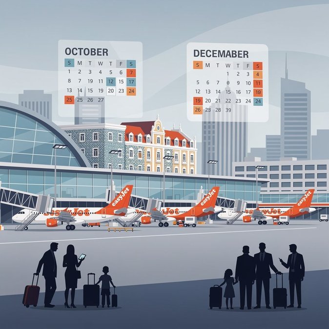 Huelgas del personal de cabina de EasyJet amenazan los vuelos entre Berlín y Portugal durante las vacaciones de otoño en Alemania