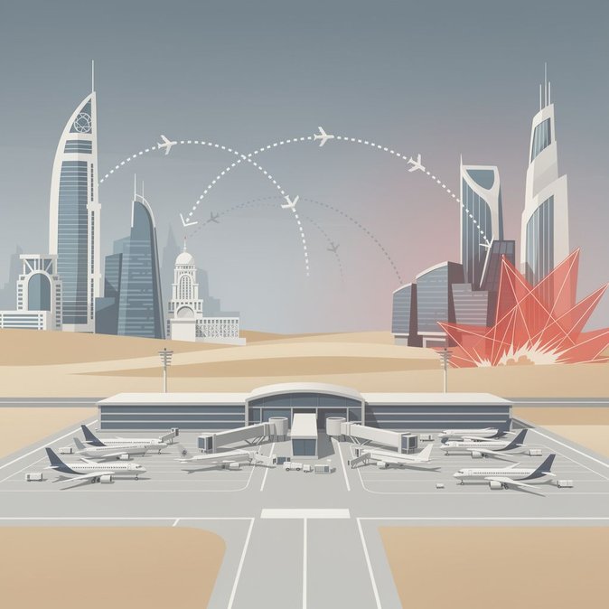 شركات الطيران الإماراتية تلغي عشرات الرحلات إلى السعودية بعد هجمات مطار الرياض