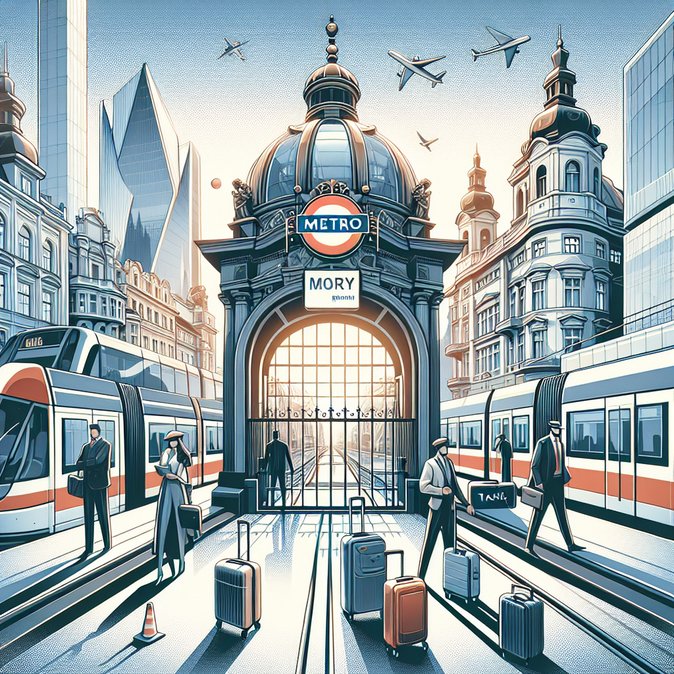 Weekend shutdown of Prague Metro C between Hlavní nádraží and Vltavská disrupts airport and rail connections