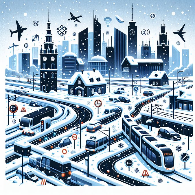 暴风雪瘫痪波兰中部：7.5万户断电，交通大面积中断