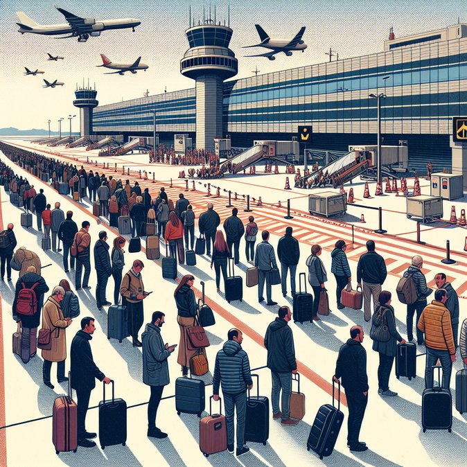 Christmas biometric bottlenecks leave Málaga passengers queuing for two hours