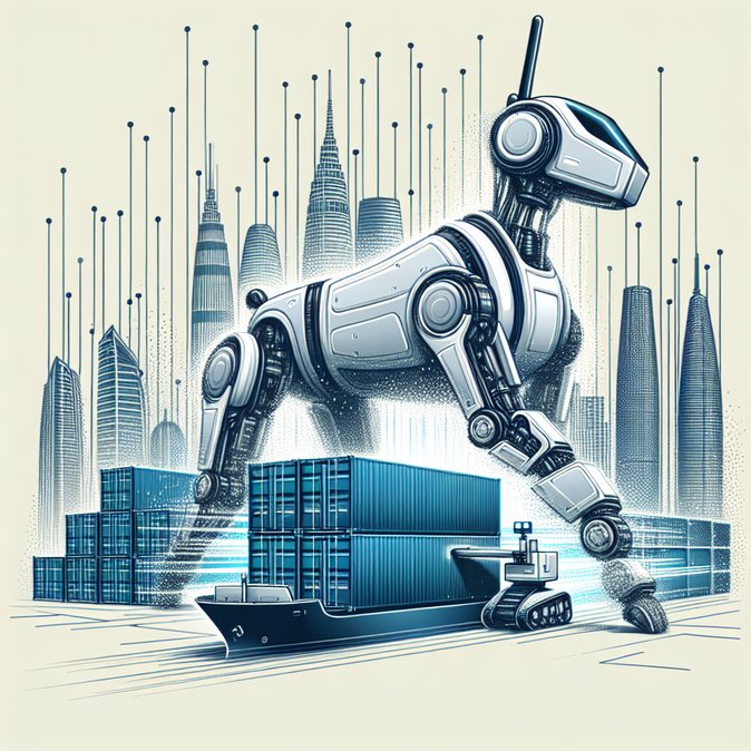 Robot Dog Joins Ningbo-Zhoushan Customs, Cutting Container Checks to 20 Minutes