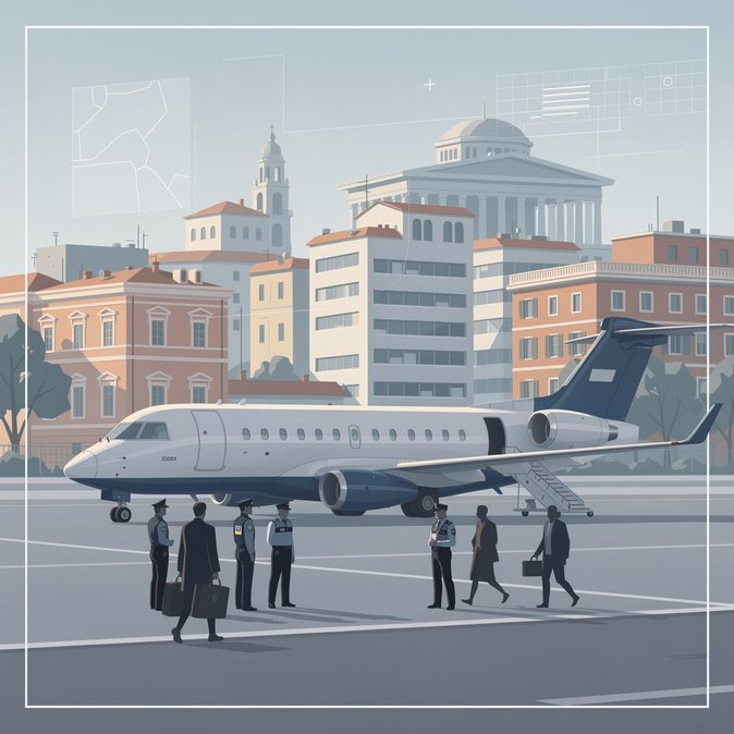 Autoridades italianas deportan a 13 extranjeros en operación coordinada con vuelo chárter