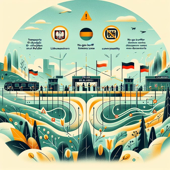 Poland prolongs temporary border checks with Germany and Lithuania as buffer zone holds on Belarus line