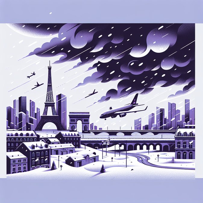 Paris airports ordered to cut Sunday flights as heavy snow forecast