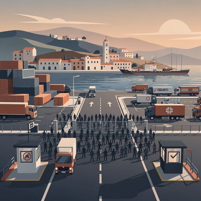 Une manifestation pour la sécurité aux frontières rassemble 600 marcheurs au passage de Tarajal à Ceuta