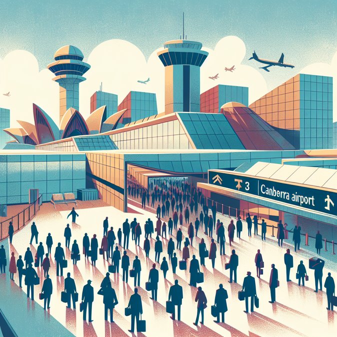 Canberra Airport braces for security-staff strike in peak holiday week